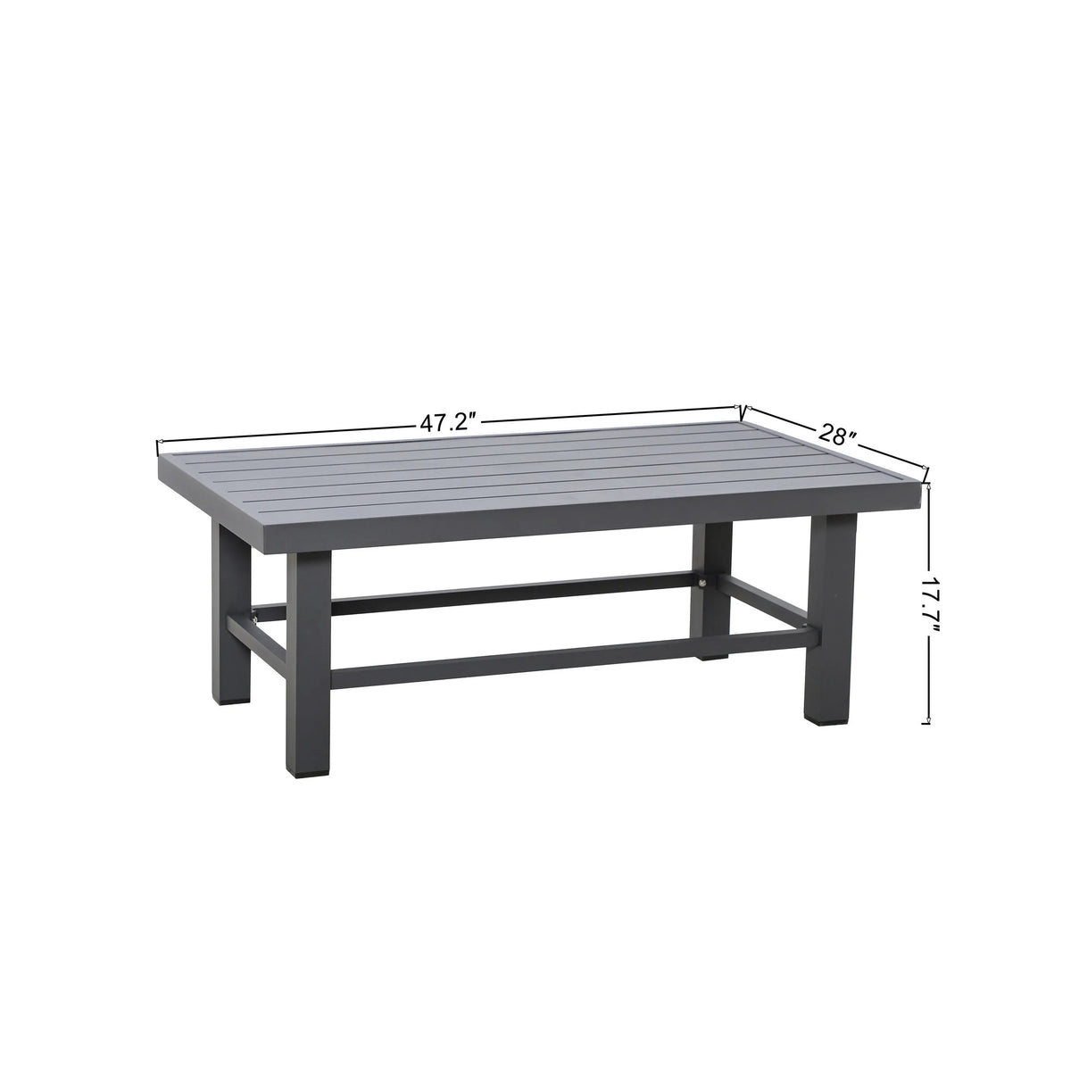 Shoreline Outdoor Aluminum Cocktail Table