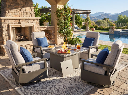 Huntington Recliners with Firepit