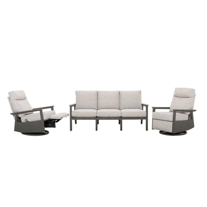 Huntington 5-piece Patio Aluminum Modular Seating Group with Cushions | Outdoor Set