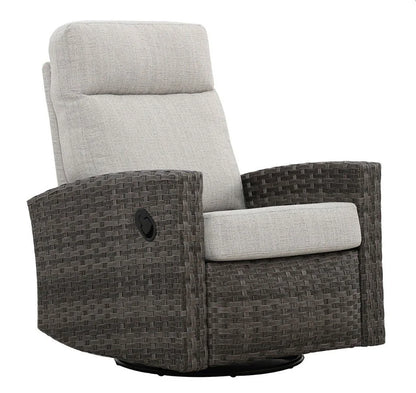 Malibu II Outdoor Wicker Reclining Loveseat Conversation Set with a pair of Recliners | Outdoor Set