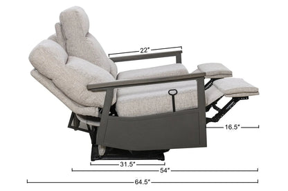 Huntington Outdoor Aluminum Reclining Loveseat Sofa — Outdoor Nook USA - size