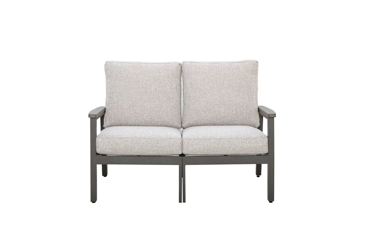 Huntington 4-piece Patio Aluminum Modular Seating Group with Cushions | Outdoor Set