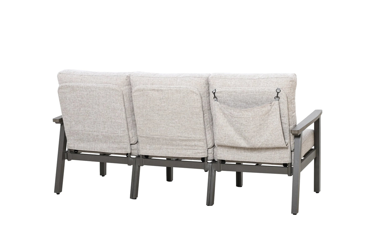 Huntington 5-piece Patio Aluminum Modular Seating Group with Cushions | Outdoor Set