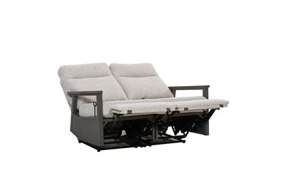 Huntington Outdoor Aluminum Reclining Loveseat Sofa | Outdoor Sofa