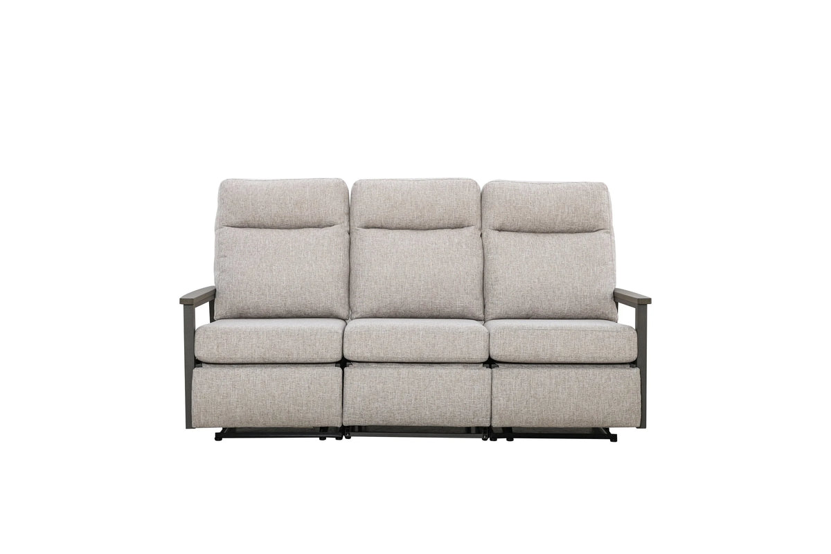 Huntington Three-Seat Outdoor Aluminum Reclining Sofa |Outdoor Sofa