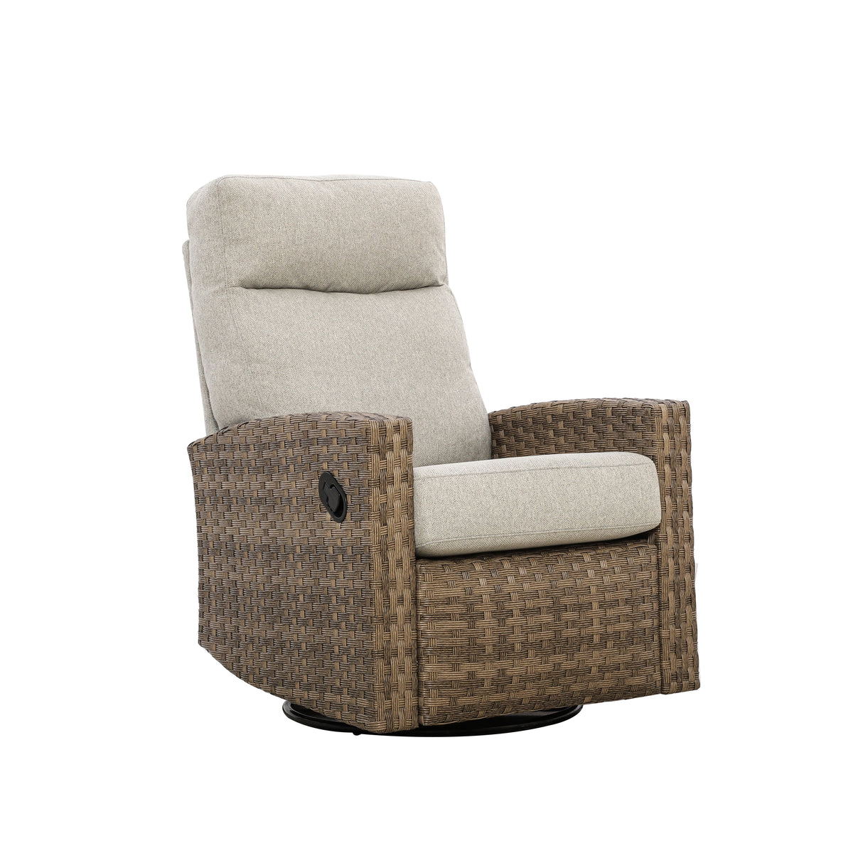 Newport 5-piece Patio Wicker Modular Sofa Set with Swivel Glider Recliners | Outdoor Set