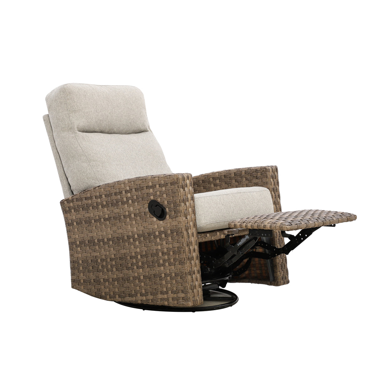 Newport 5-piece Patio Wicker Modular Sofa Set with Swivel Glider Recliners | Outdoor Set