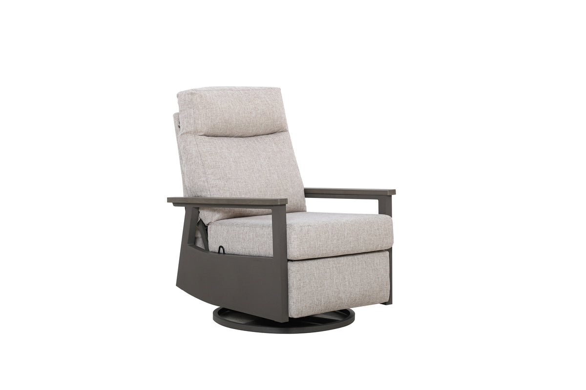 Huntington 4-Seat Reclining Loveseat Firepit Set — Outdoor Nook USA - main
