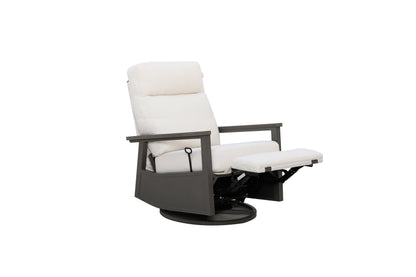 Huntington Outdoor Aluminum Swivel Glider Recliner - Sunbrella Canvas Canvas