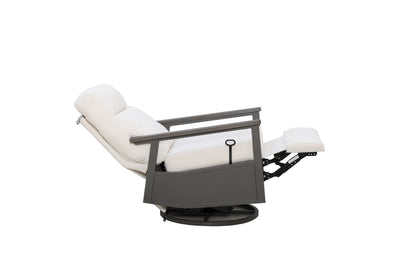 Huntington Outdoor Aluminum Swivel Glider Recliner - Sunbrella Canvas Canvas