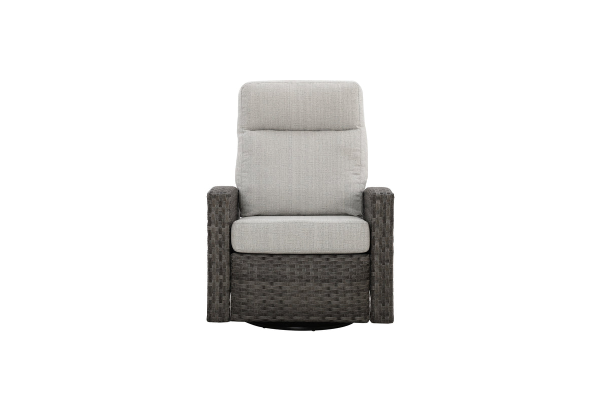 Malibu II 5-piece Patio Wicker Modular Sofa Set with Swivel Glider Recliners | Outdoor Set