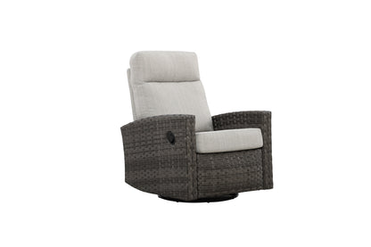 Malibu II 5-piece Patio Wicker Modular Sectional Sofa with Swivel Glider Recliners | Outdoor Set