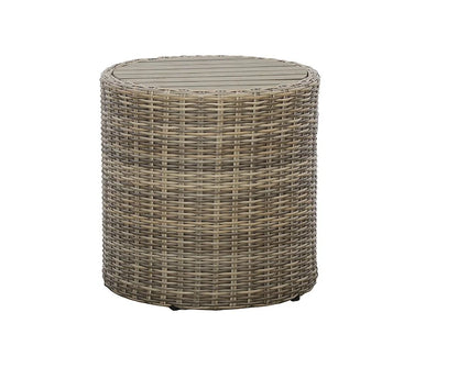 Keywest Wosaic Wicker Side Table with Speaker & Charger