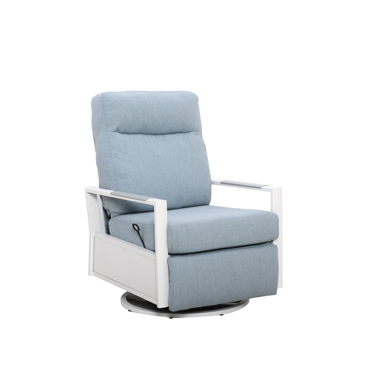 Kiesta Aluminum Outdoor 2PC Swivel Glider Recliner and Side Table | Outdoor Bistro Set