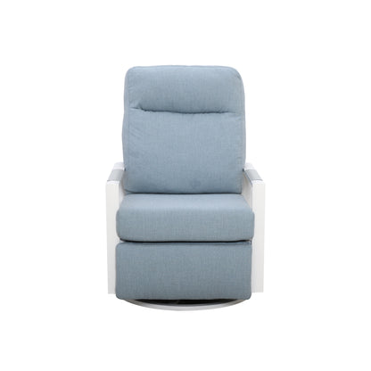 Kiesta Aluminum Outdoor 2PC Swivel Glider Recliner and Side Table | Outdoor Bistro Set