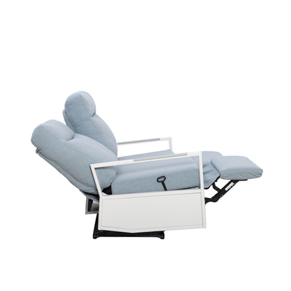 Kiesta 4-Seat Patio Aluminum Reclining Loveseat Conversation Set with Pair of Recliners | Outdoor Set
