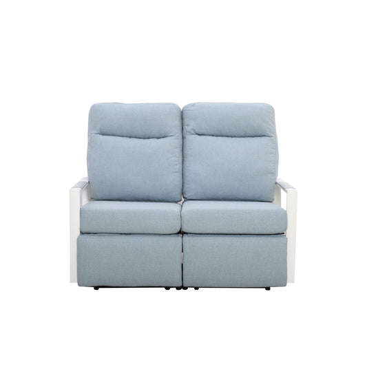 Kiesta Outdoor Aluminum Reclining Loveseat Sofa | Outdoor Sofa