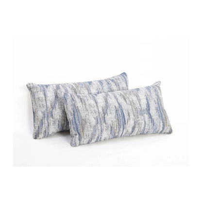Pair of 22"x12" Fabray Rain Indoor/Outdoor Lumbar Pillows | Outdoor Lumbar Pillow x 2