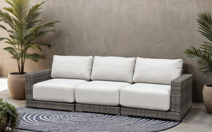 Malibu II 5-piece Patio Wicker Modular Sofa Set with Swivel Glider Recliners | Outdoor Set