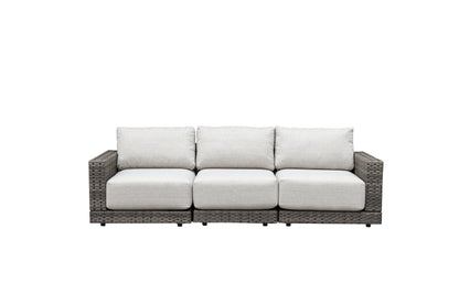 Malibu II 5-piece Patio Wicker Modular Sofa Set with Swivel Glider Recliners | Outdoor Set