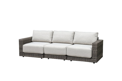 Malibu II 5-piece Patio Wicker Modular Sofa Set with Swivel Glider Recliners | Outdoor Set