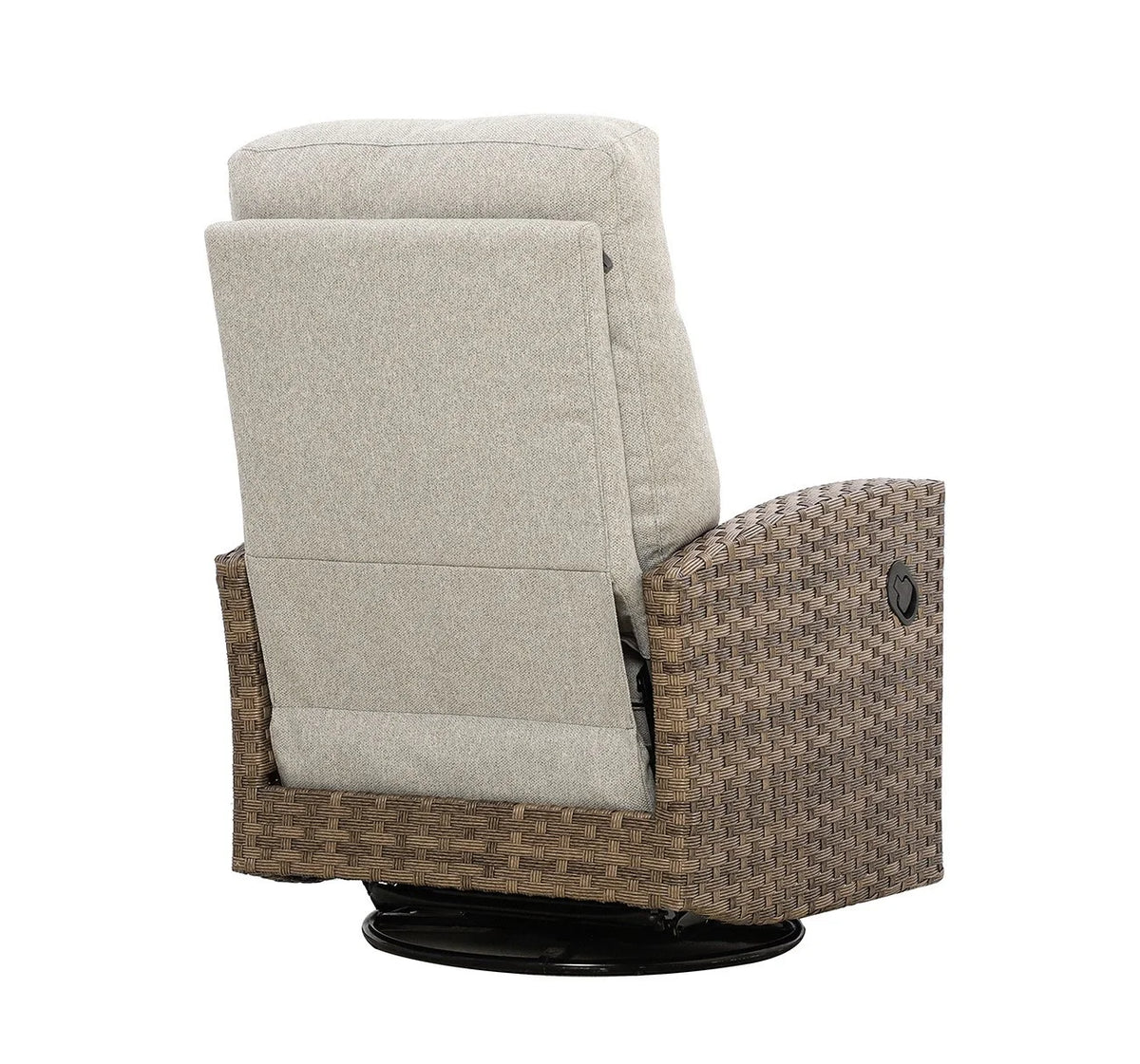 Newport Outdoor Wicker Reclining Console Loveseat Conversation Set with a pair of Recliners | Outdoor Set