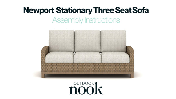 Newport Stationary Three Seat Sofa