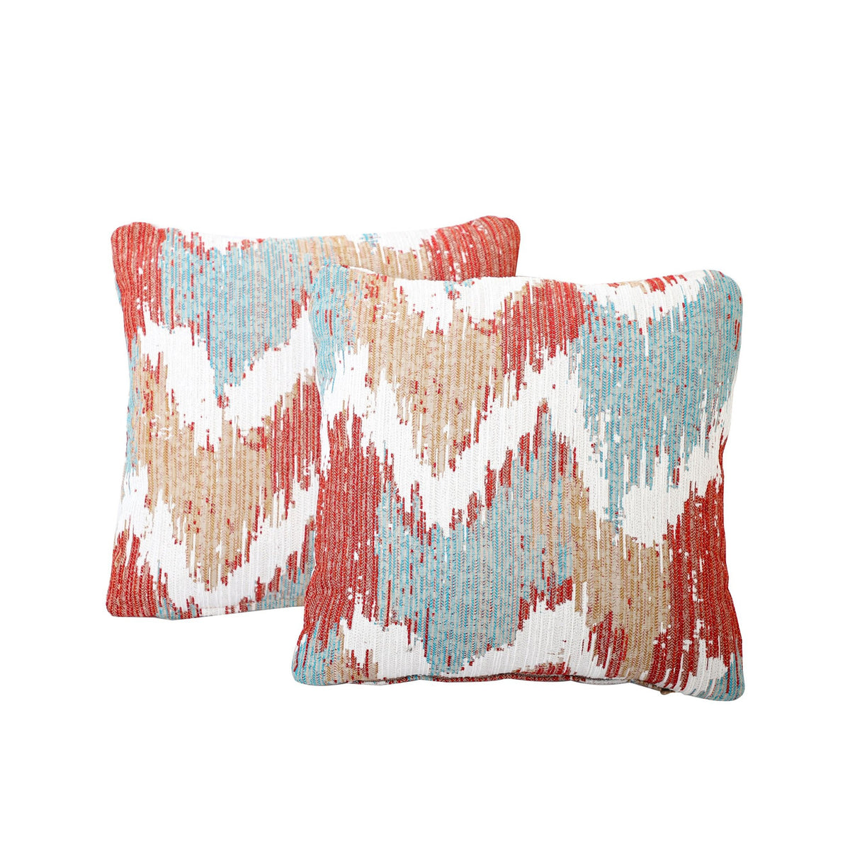Pair of 16”x16" Oceancliff Sundance Indoor/Outdoor Throw Pillows | Outdoor Pillow x 2