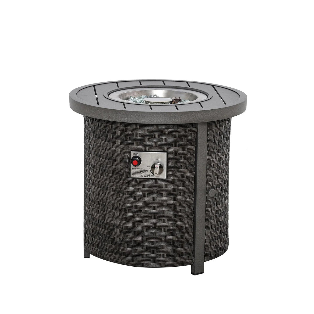 Malibu II Outdoor Firepit Table