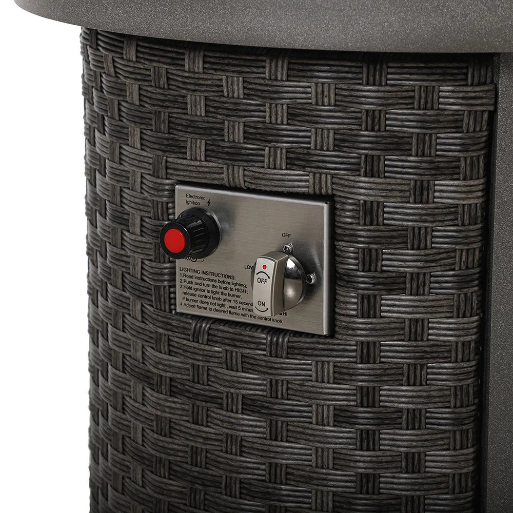 Malibu II Outdoor Firepit Table