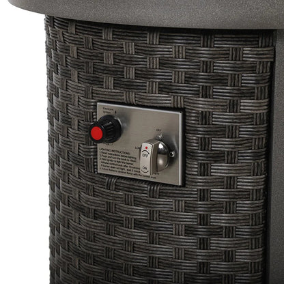 Malibu II Outdoor Firepit Table