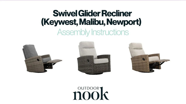 Outdoor Swivel Glider Recliners Assembly (general)