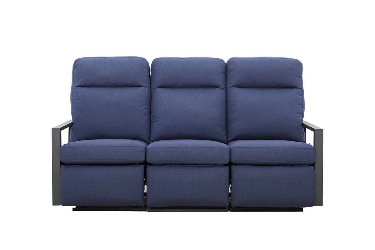 Shoreline Outdoor Aluminum Reclining Sofa | Outdoor Sofa