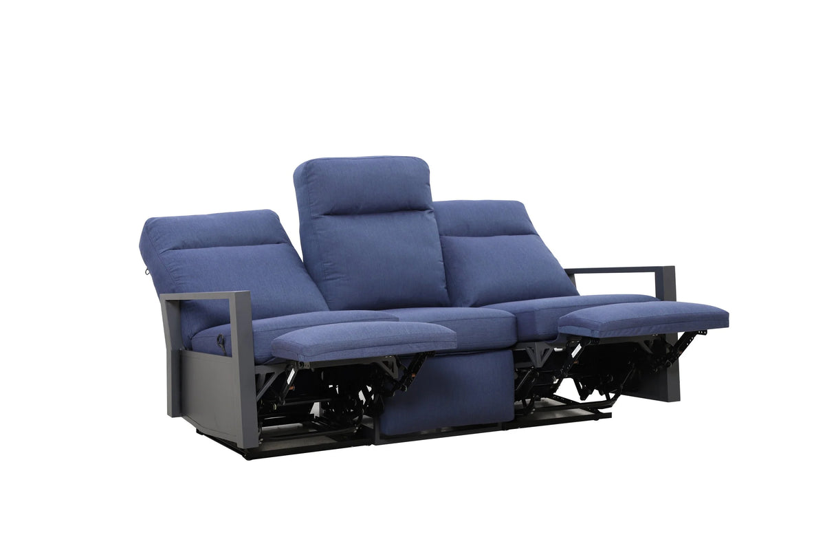 Shoreline Outdoor Aluminum Reclining Sofa | Outdoor Sofa