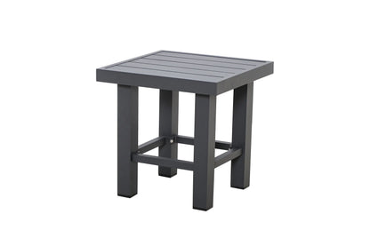 Shoreline Aluminum Outdoor 2PC Swivel Glider Recliner and Side Table | Outdoor Bistro Set