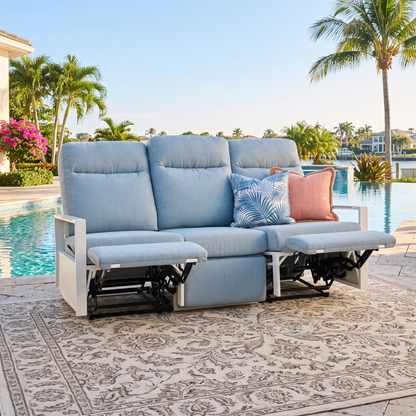 Kiesta Outdoor Aluminum Reclining Sofa | Outdoor Sofa