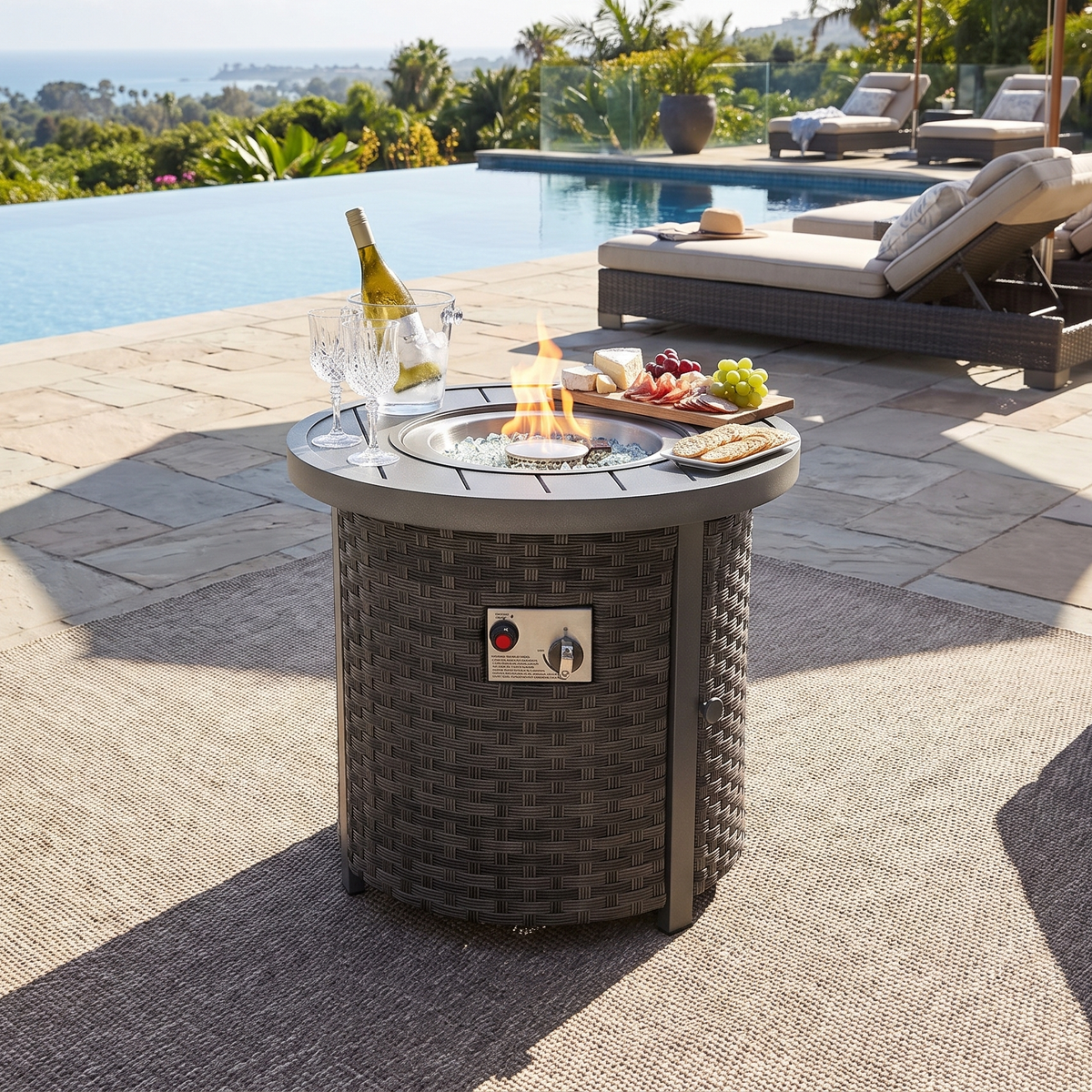 Newport Outdoor Firepit Table