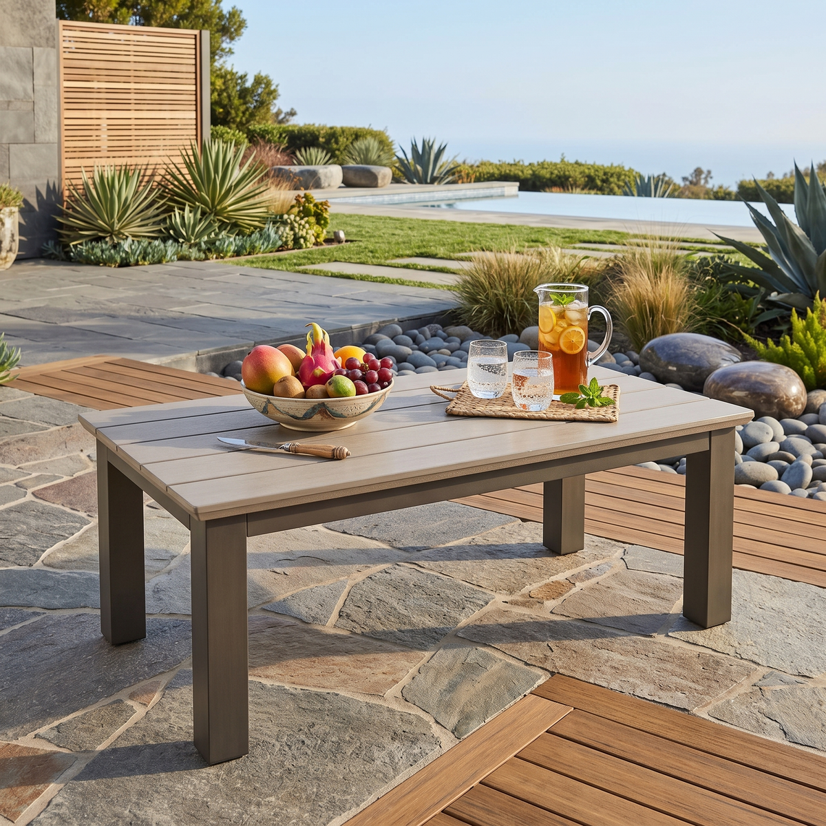 Newport Outdoor Aluminum Coffee Table