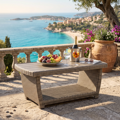 Keywest Outdoor Wicker Cocktail Table