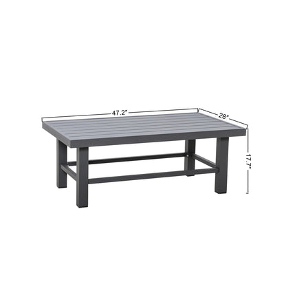 Shoreline Outdoor Aluminum Cocktail Table