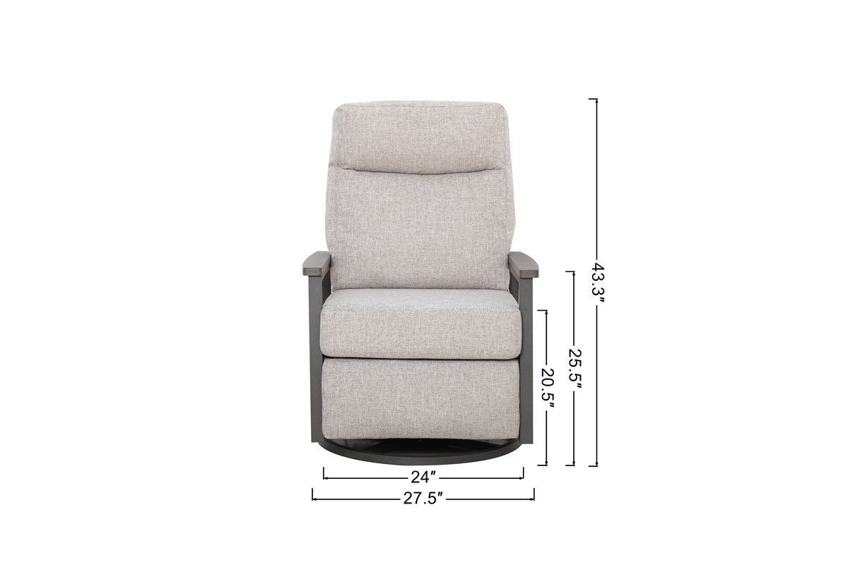 Huntington 4-Seat Reclining Loveseat Firepit Set — Outdoor Nook USA - size