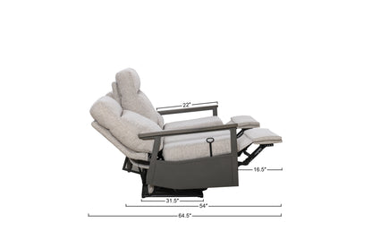Huntington 5-seat Patio Aluminum Reclining Sofa Conversation Set with pair of Recliners — Outdoor No - size
