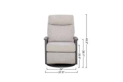 Huntington 5-seat Patio Aluminum Reclining Sofa Conversation Set in Sunbrella® Canvas Canvas — Outdo - size