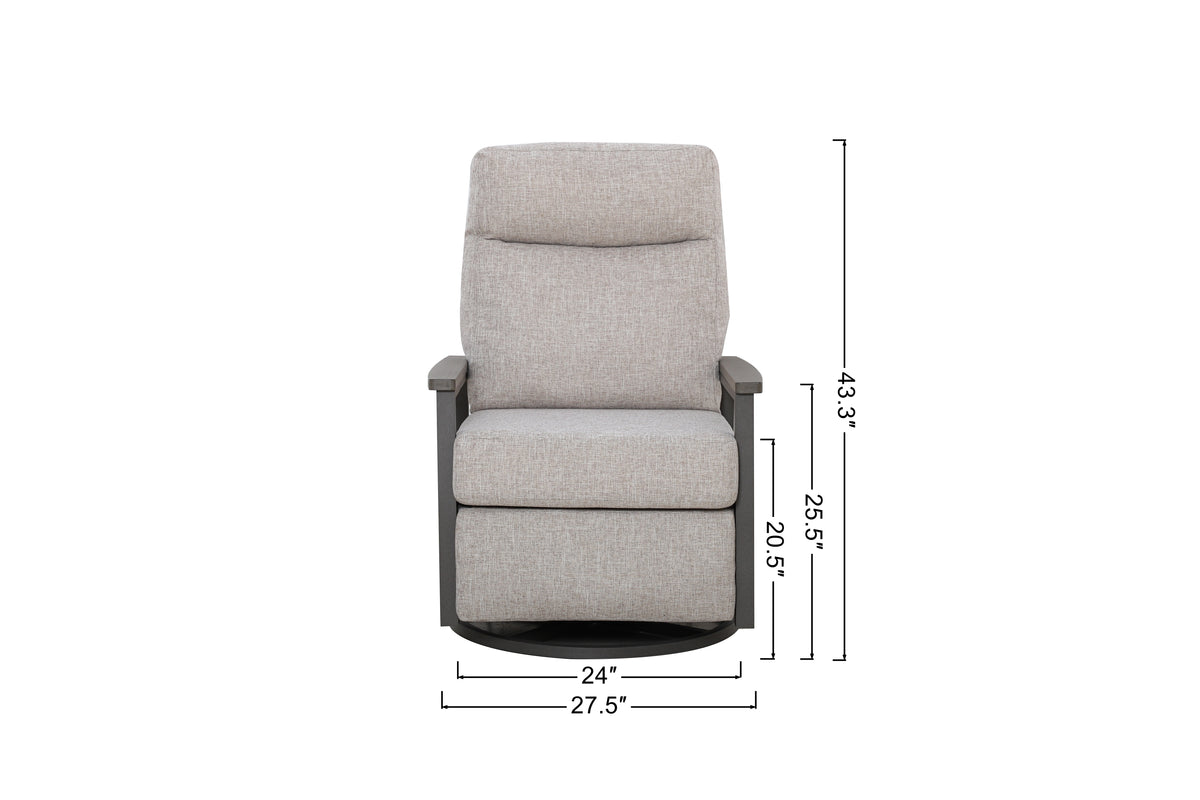 Huntington 4-seat Patio Aluminum Reclining Loveseat Conversation Set with pair of Recliners — Outdoo - size